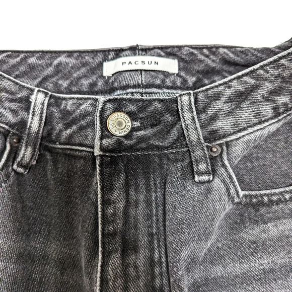PacSun Jeans Black Denim Mom Jeans size 26 - Picture 5 of 10